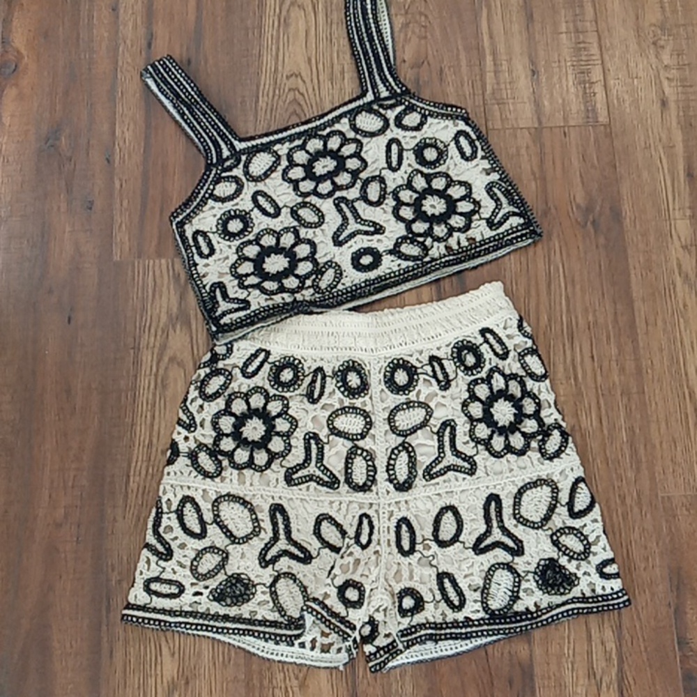Crop Short Set- never worn nwt